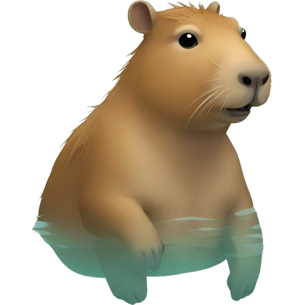 swimming capybara emoji