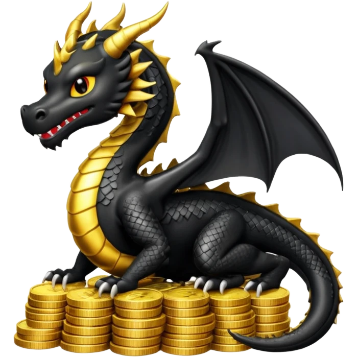 strack coins black dragon emoji