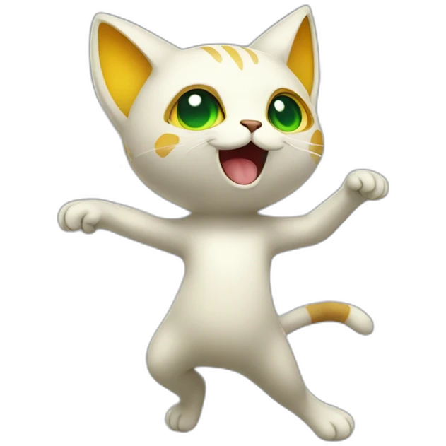 dancing-bicolor-cat-alien-pokemon emoji