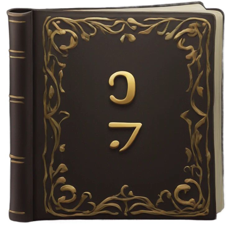 luxury dark book emoji