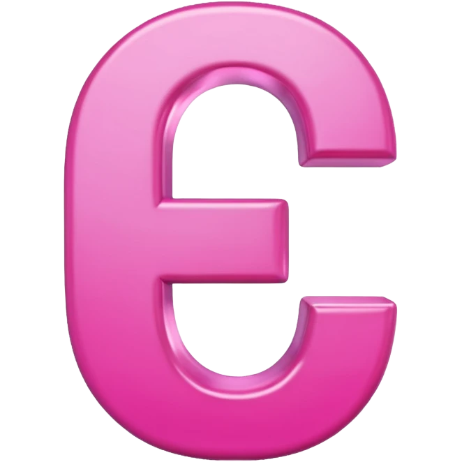 pink letter D emoji emoji