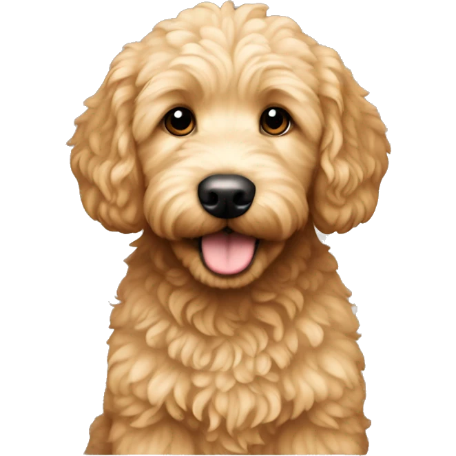 Mini golden doodle female emoji