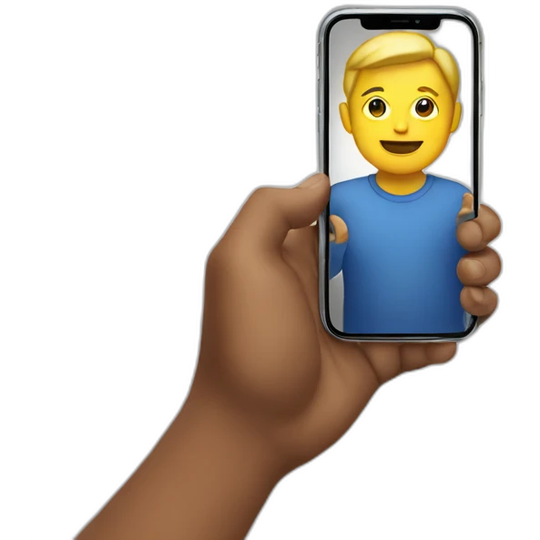 iphone in hand emoji