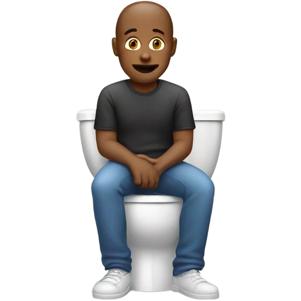 Man in a toilet emoji