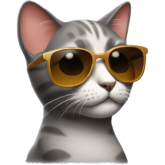 Cat with sunglasses emoji