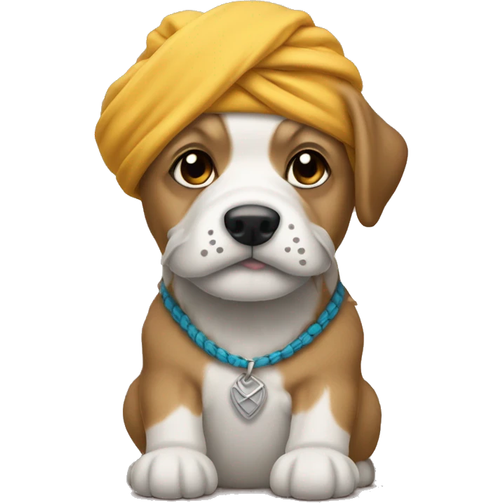 cachorro de turbante emoji