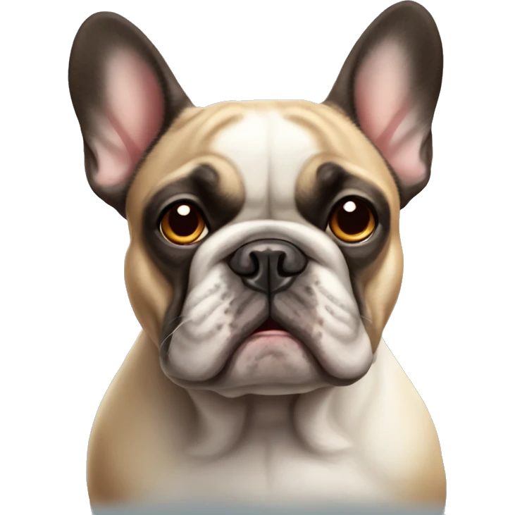 Grumpy french bulldog emoji