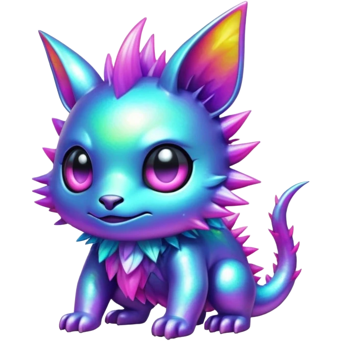 Punky complex iridescent aesthetic-scenery-Fakémon-creature emoji