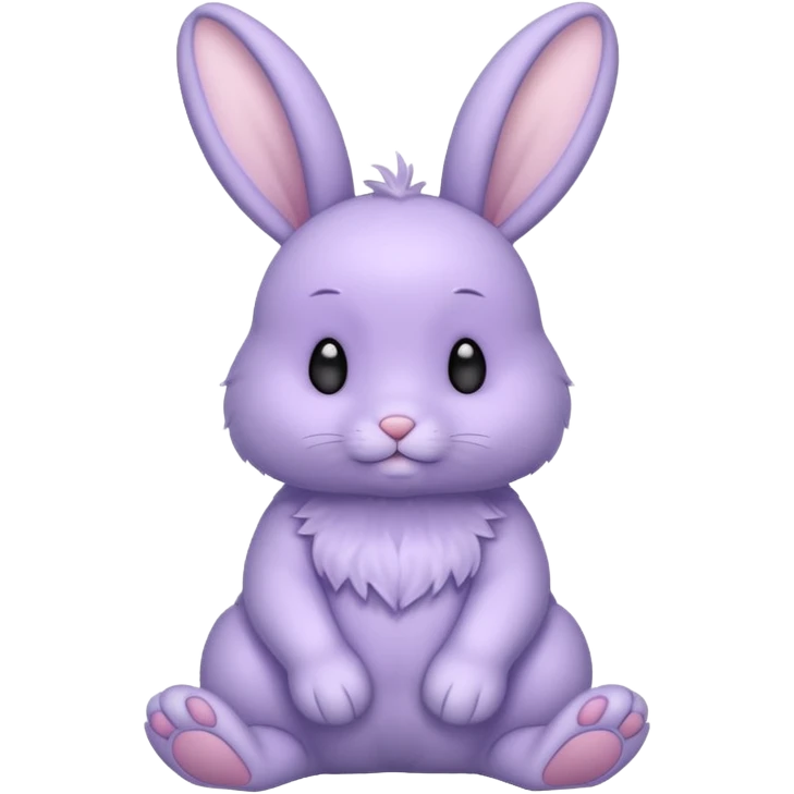 A Lavender bunny 🐰 emoji