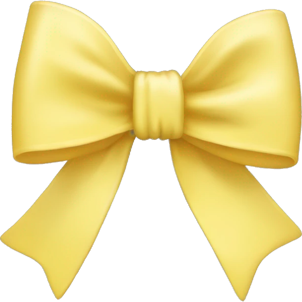 Light yellow bow emoji