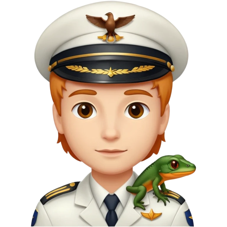 Pilot with a newts  emoji