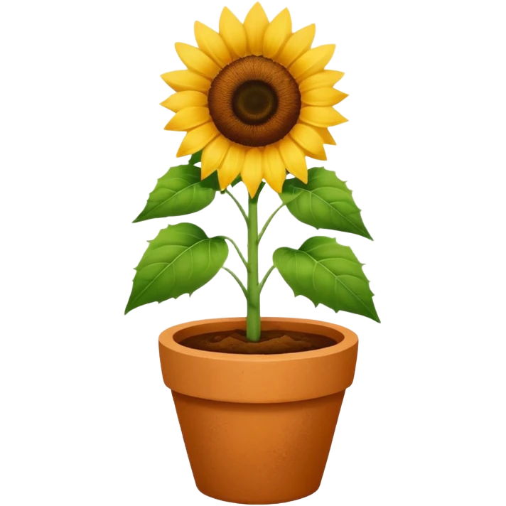sunflower pot emoji