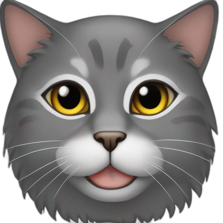 üzgün siyah kedi emoji