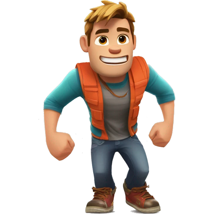 Male Wreck-it ralph in subway surfers emoji