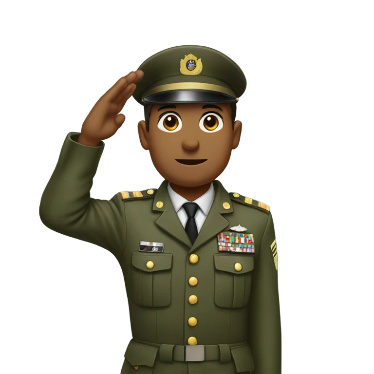 soldier saluting emoji