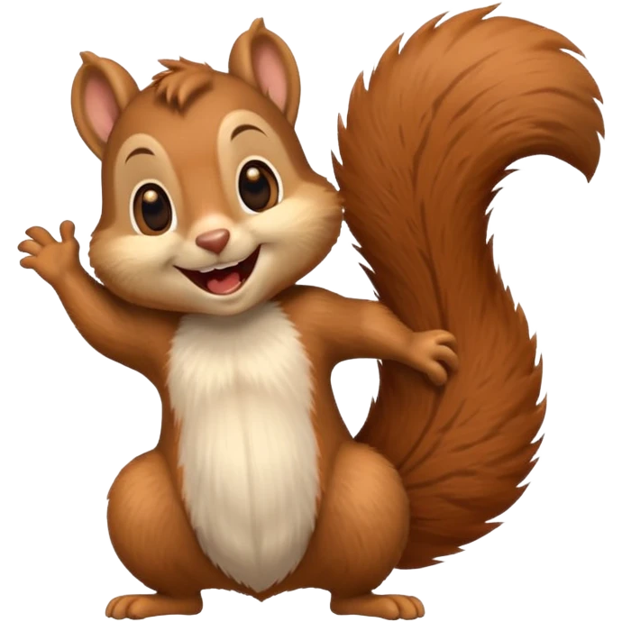 squirrel emoji, laughing with joy, no text emoji