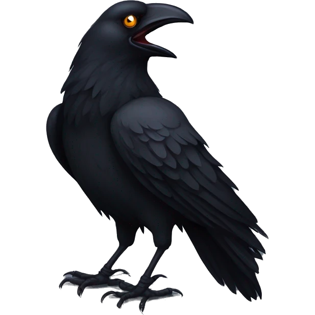 Evil crow emoji
