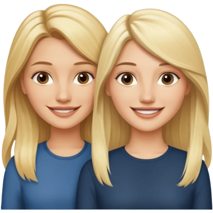 i want an emoji with 2 blonde girls like the movie "the holiday" They are not touching each other. One is Cameron Diaz, the tother Kate Winslet. They are friends.They have long hair. emoji