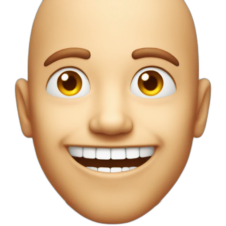 Red smile face emoji