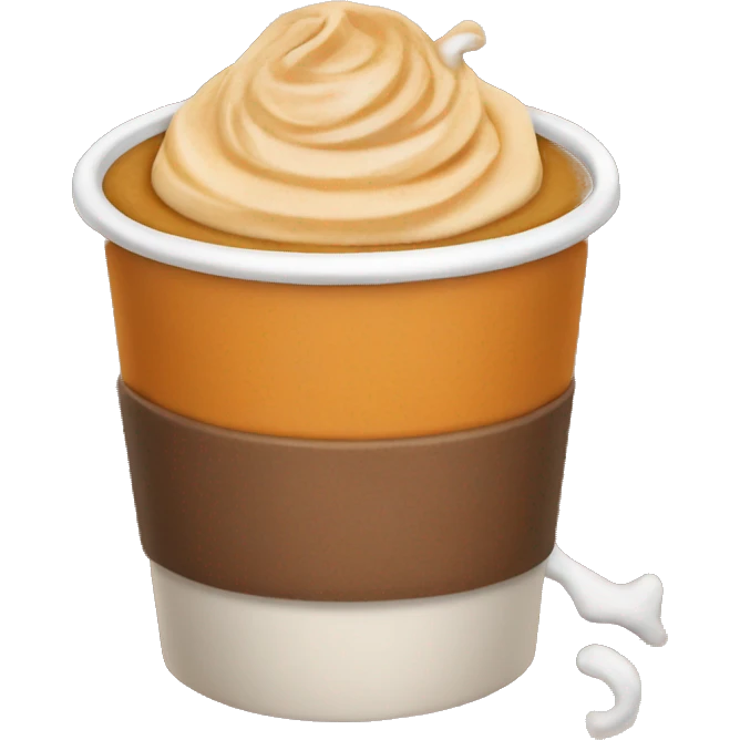 Pumpkin spice latte emoji