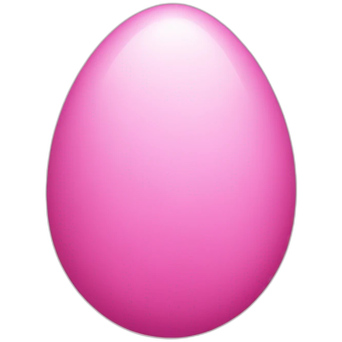 pink easter egg emoji