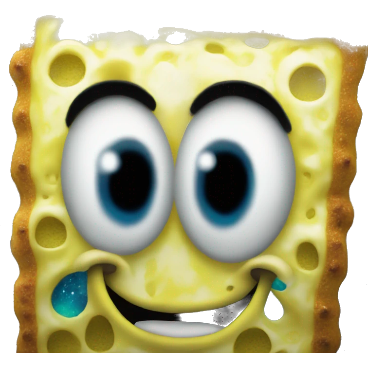 SpongeBob on galaxy gas emoji