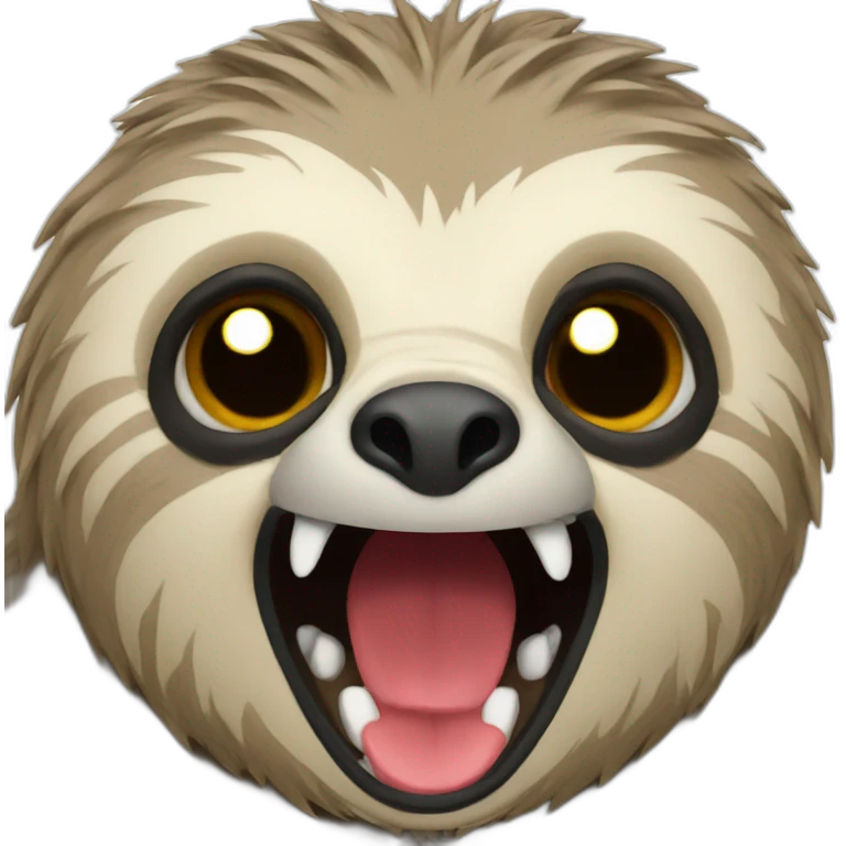 enraged sloth emoji