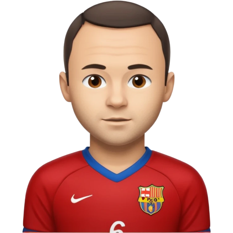 Iniesta football player emoji