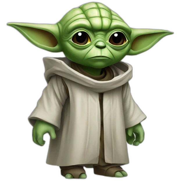 yoda as cyborg emoji