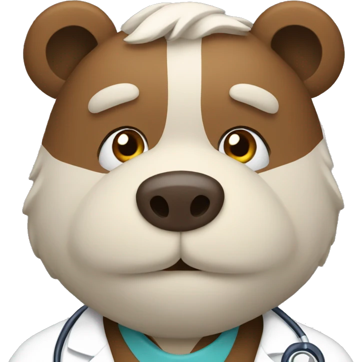 Bear doctor  emoji