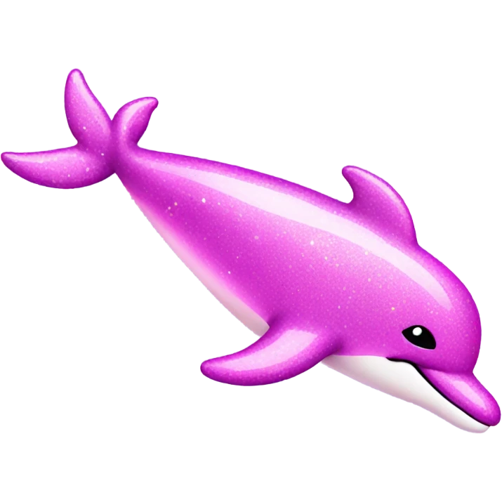 pink glittery dolphin that is magical emoji