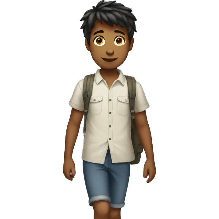 Walking boy emoji