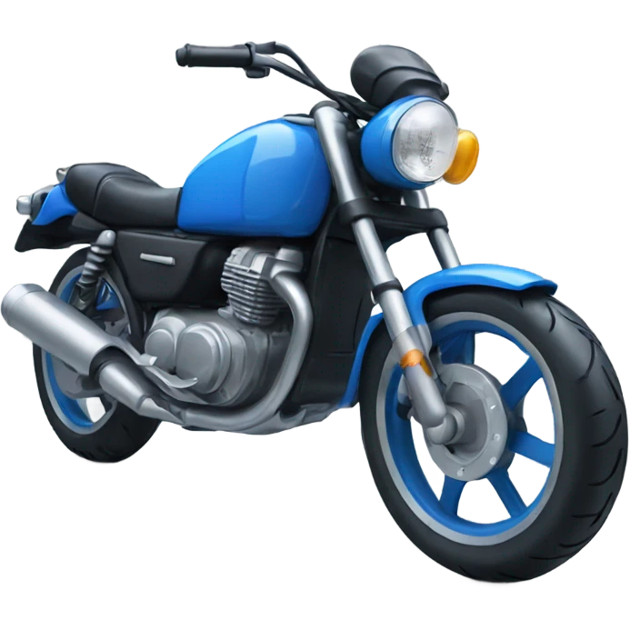 blue motorbike  emoji