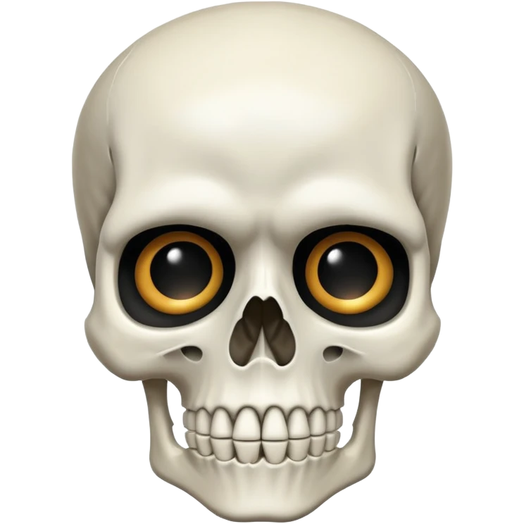 Skeleton with a frown emoji