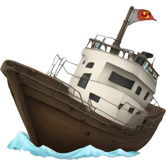 Sinking ship emoji