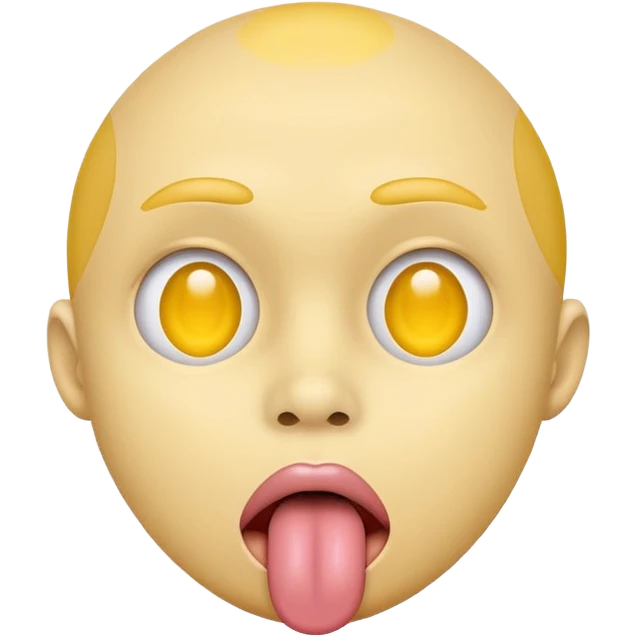 Doing the tongue out trend with the circle head one the normal yellow head make the 4th one better emoji
