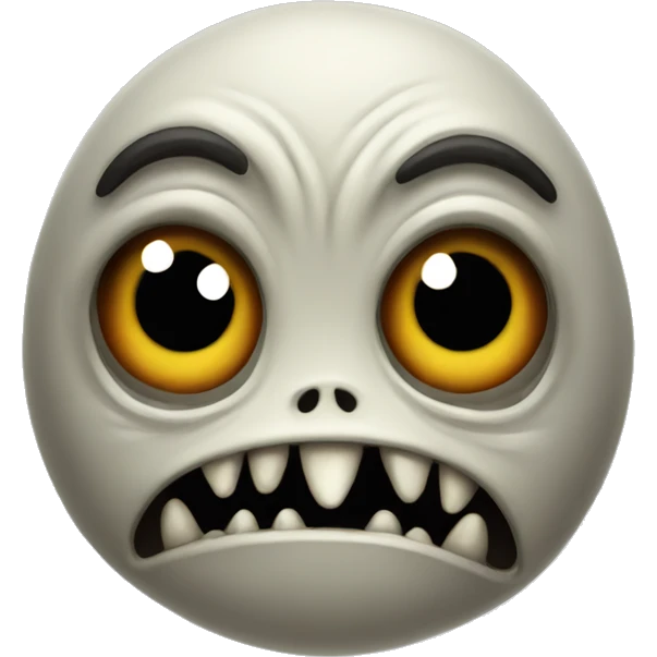 Scary looking creature emoji