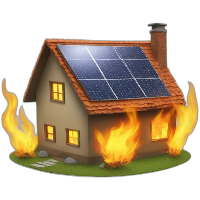 hause with solar is burning emoji