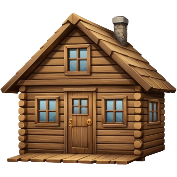 wooden cabin emoji