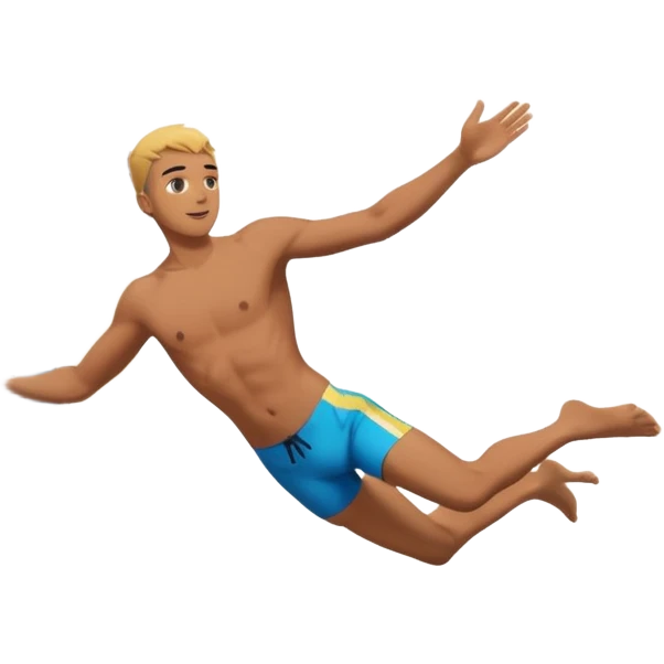 Diving off a building emoji