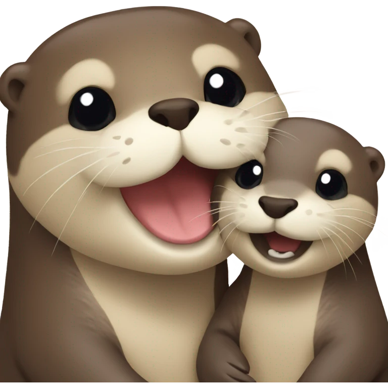otter holding otter emoji