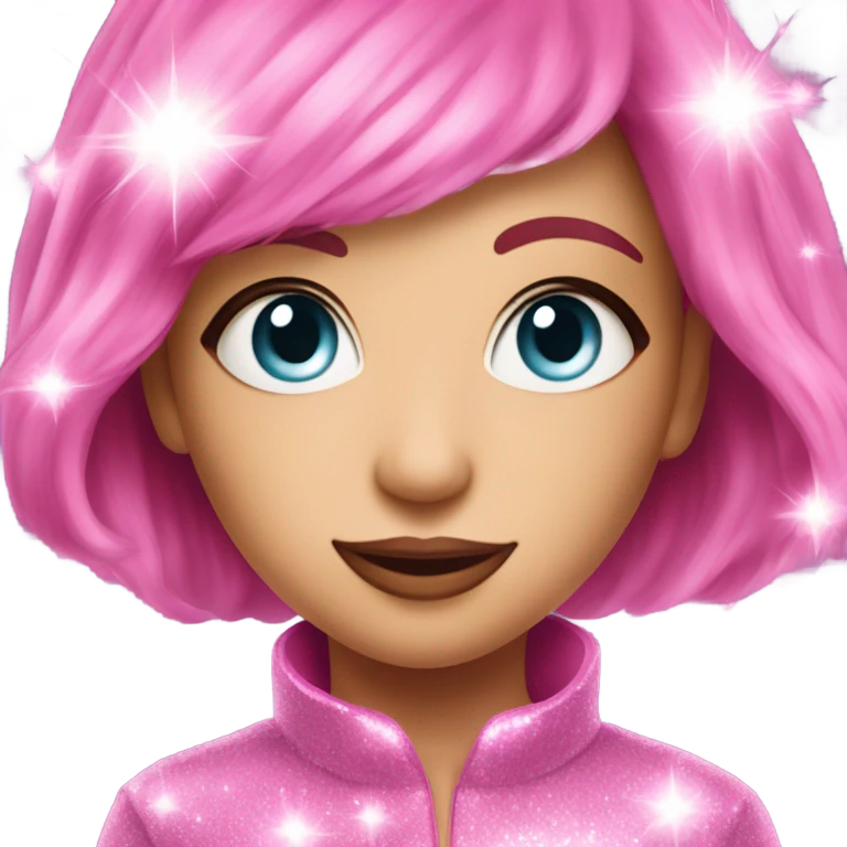 Pink sparkles emoji