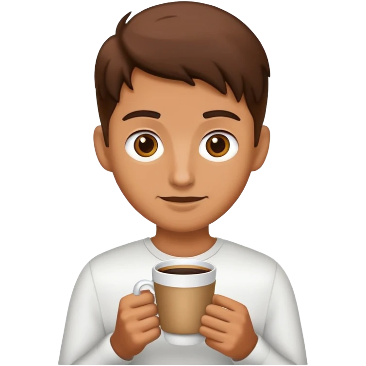 🫩 mit Coffee in der Hand emoji