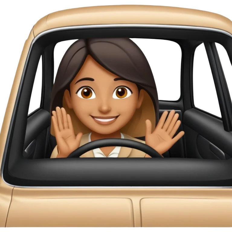 bengali girl saying thank you in black car emoji