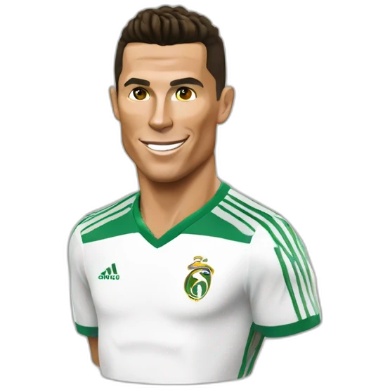 Cristiano Ronaldo sur une chèvre emoji