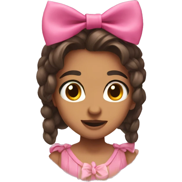 Rosa bow  emoji