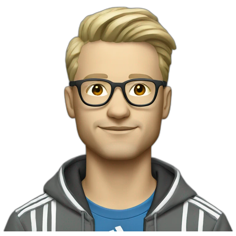 Adidas hipster berlin AI emoji