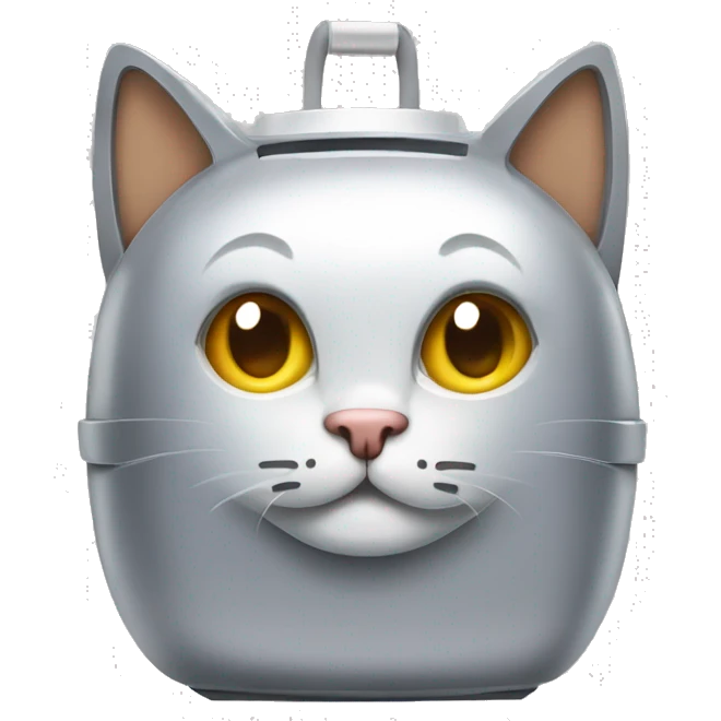 robot cat litter box emoji
