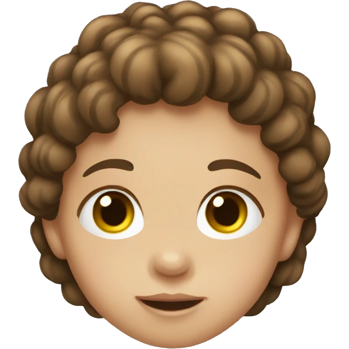 Baby with brown hair Christmas  emoji