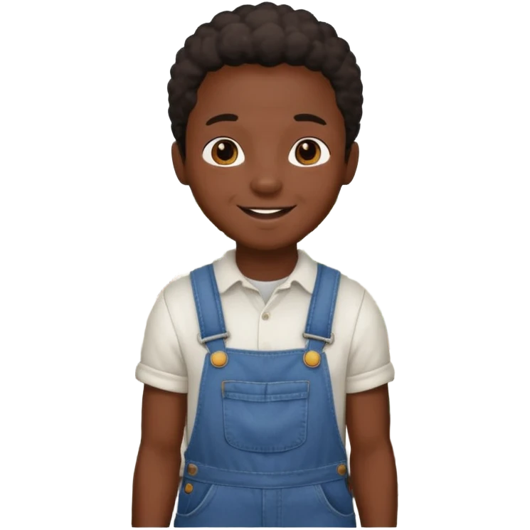 Black kid in cotton field emoji
